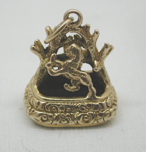 Magnificent Large Edwardian Solid 9ct Gold & Bloodstone Fob  