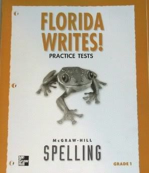 Grade 1 McGraw SPELLING Practice Tests FL WRITES NEW  