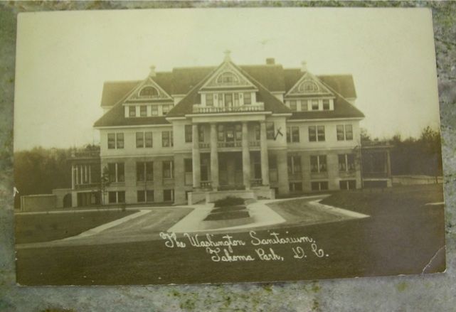 Washington DC Sanitarium Takoma Park RPPC Postcard 1911  