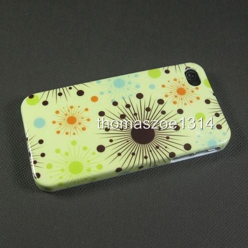 Wholesale Flower Hard Case Cover For Apple iPhone 4G 4  