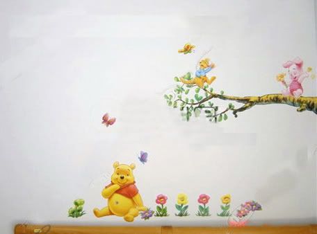 Cute New Disney Winnie Pooh Bear Wall Decal Sticker  