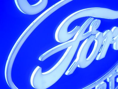 FORD BLUE OVAL 3D LIGHTBOX SIGN  