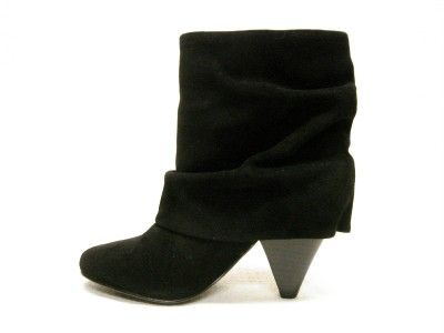 STEVE MADDEN*CARLSEN*BLACK SUEDE ANKLE SLOUCH BOOTS 10M  