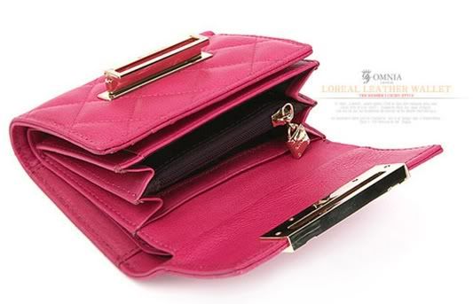 Womens Genuine Leather Trifold Wallet Coin Purse LR US  