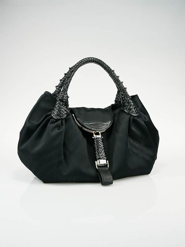 Fendi Black Satin Spy Bag  