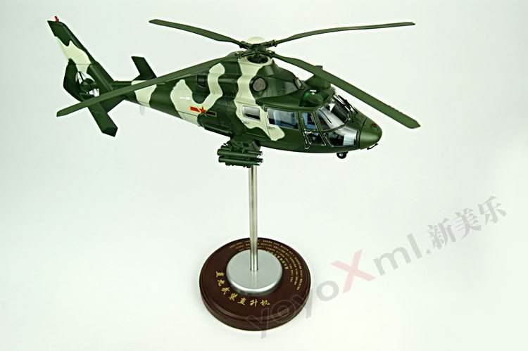 China Air Force Metal Z9 A Armed Helicopter 1/30  