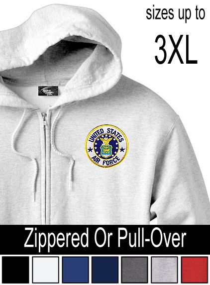 UNITED STATES AIR FORCE Unisex HOODIE Zip/Pull Over Hoody 7 Colors 