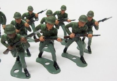 Plastic MPC Soldiers 1950s Lot 25 Handpainted SPECIAL FORCES Green 