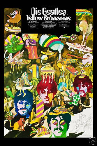 The Beatles * Yellow Submarine* German Poster 1968  
