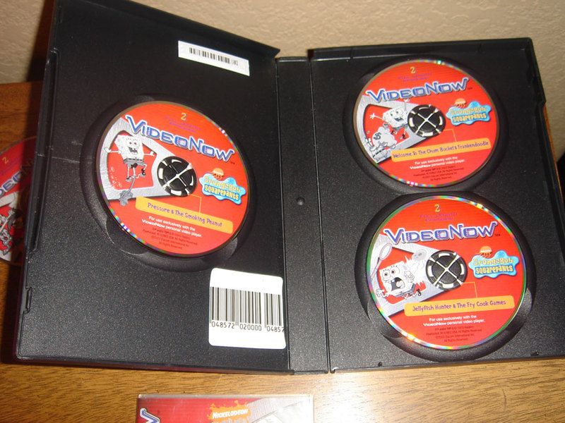 Nickelodeon Red Black Videonow PVD Video Player DVD Lot  