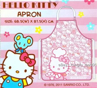 Sanrio Hello Kitty Cotton Kitchen Apron Cooking Dress 02  