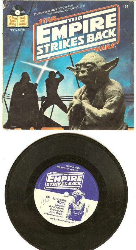 Star Wars Empire Strikes Back Book & Record Set Vintage  